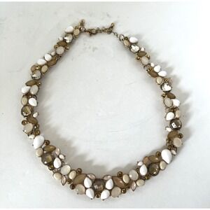 New York & Co. Choker - Chunky Statement Shades‎ of Beige Necklace